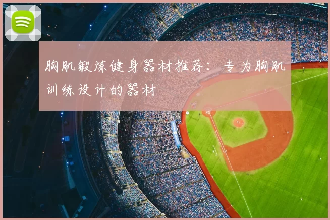 胸肌锻炼健身器材推荐:专为胸肌训练设计的器材