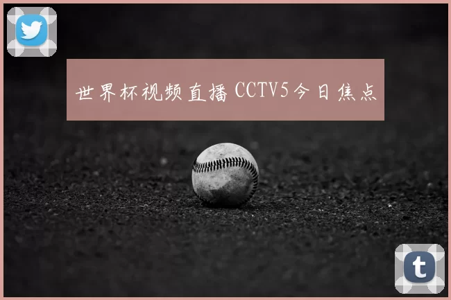 世界杯视频直播 CCTV5今日焦点