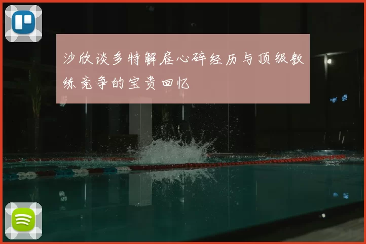 沙欣谈多特解雇心碎经历与顶级教练竞争的宝贵回忆